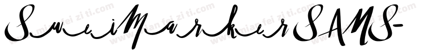 SweiMarker SANS字体转换